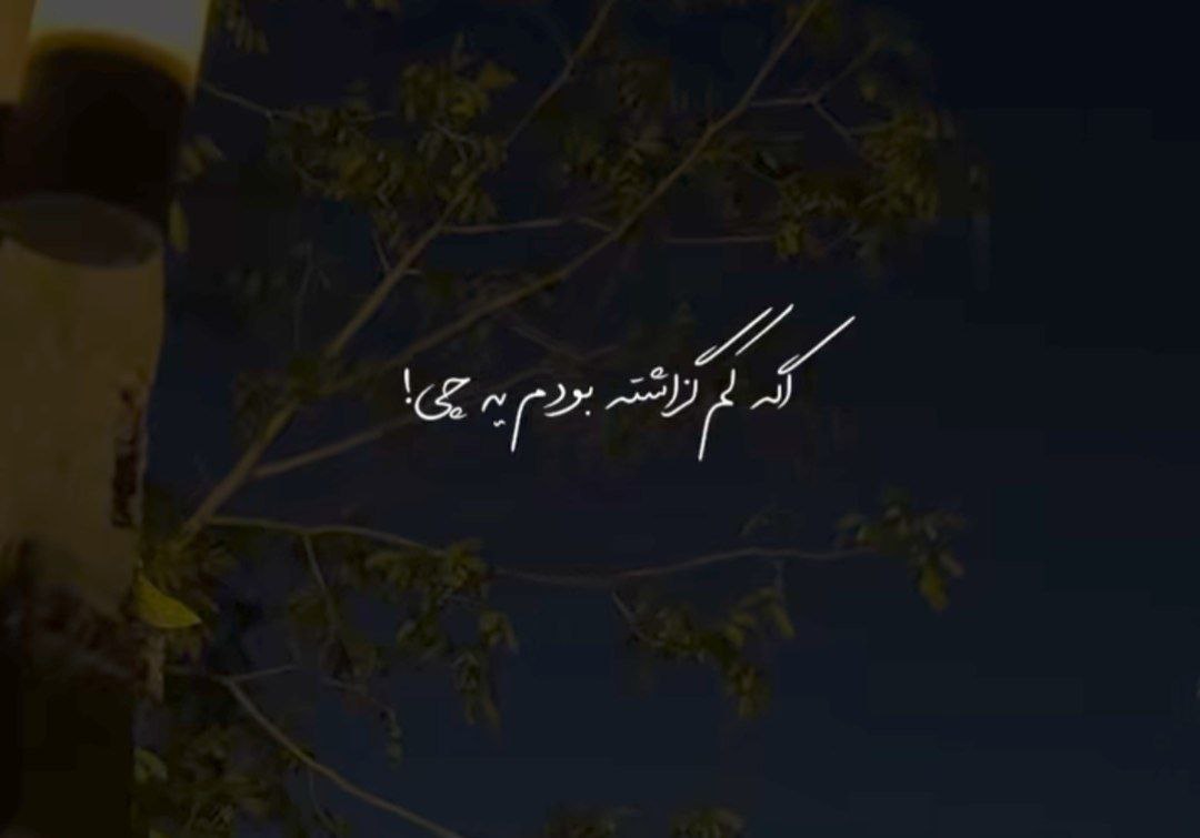 اگه کم گذاشته بودم یه چی پامو کج گذاشته بودم یه چی